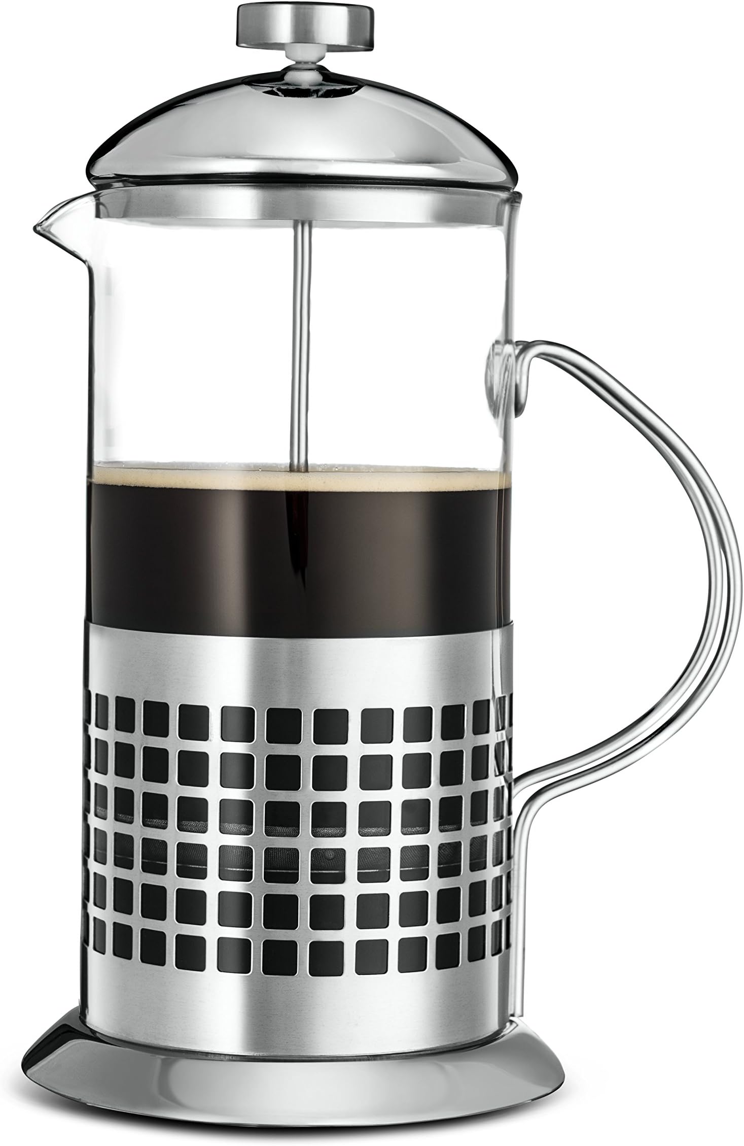 Stainless Steel French Press Coffee Maker, 34-Ounce, Mesh