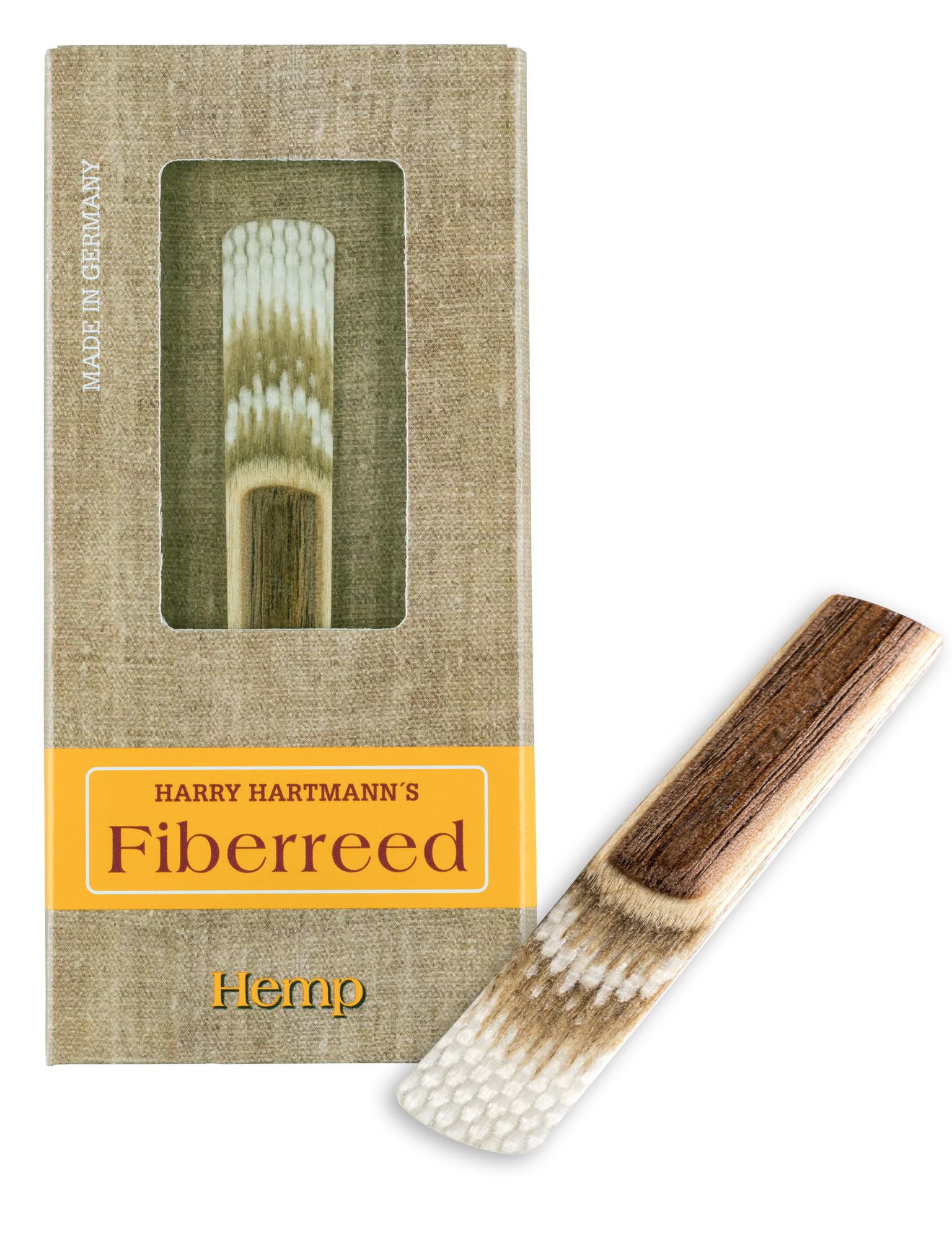 Fiberreed Hemp Deutsche Klarinette Blatt - Klarinettenblätter Reed Soft (M (Medium = 2.5))