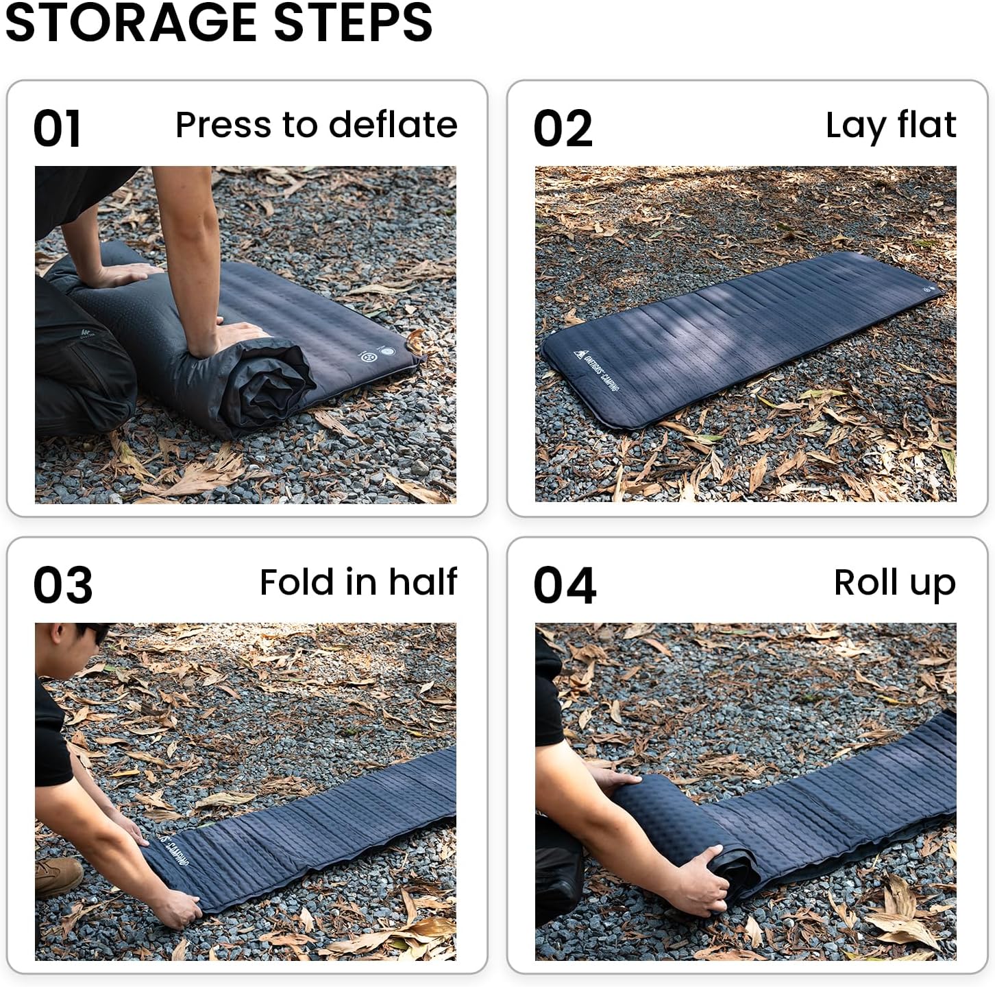 ONETIGRIS LIGHTDREAM Sleeping Pad Self-Inflating Foam Mat Mattress for Camping Backpacking Trekking Car Trips Travels - Image 8