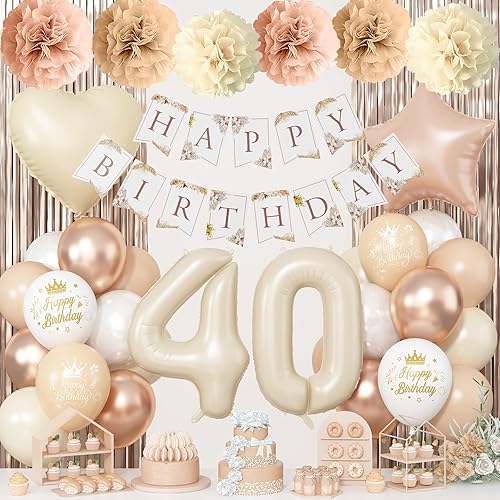 Miniatura 28 de Decoraciones de cumpleaños con lazo rosa número 18 para niñas, decoración de fiesta coquette que incluye globo de papel de aluminio número 18 de 40