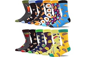 Men's Funny Crew Socks Packs: Stylish and Humorous Socks for Men