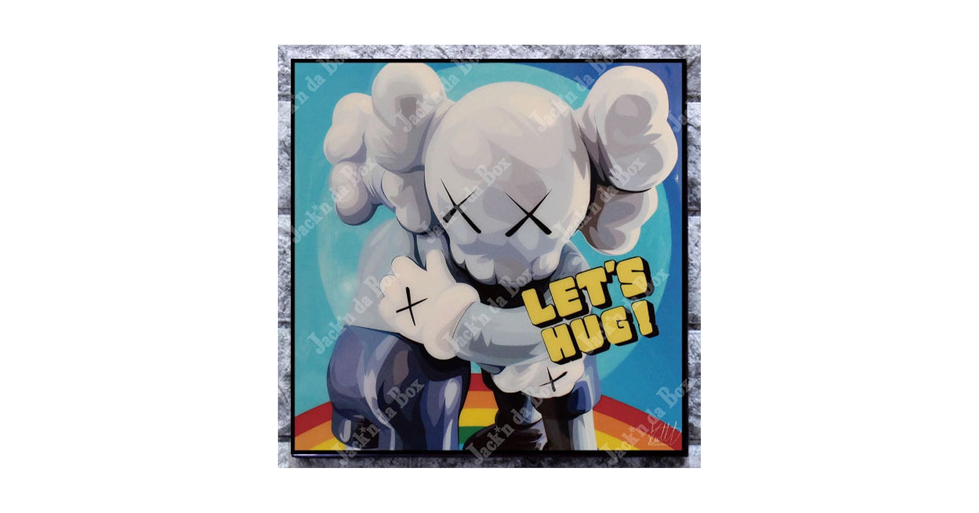 Amazon.co.jp: 年中無休 即納 キータタット アートパネル KAWS