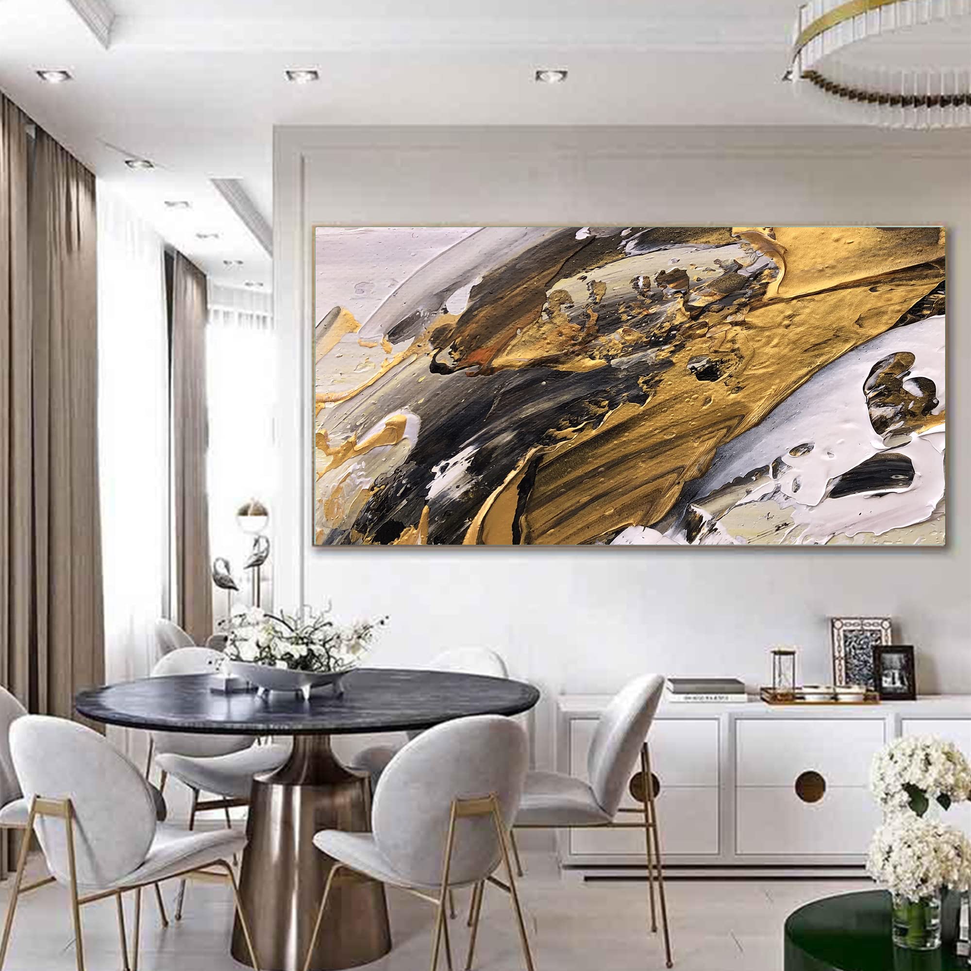 純正な手描きの油絵アメリカの抽象的な装飾画玄関通路の壁画925