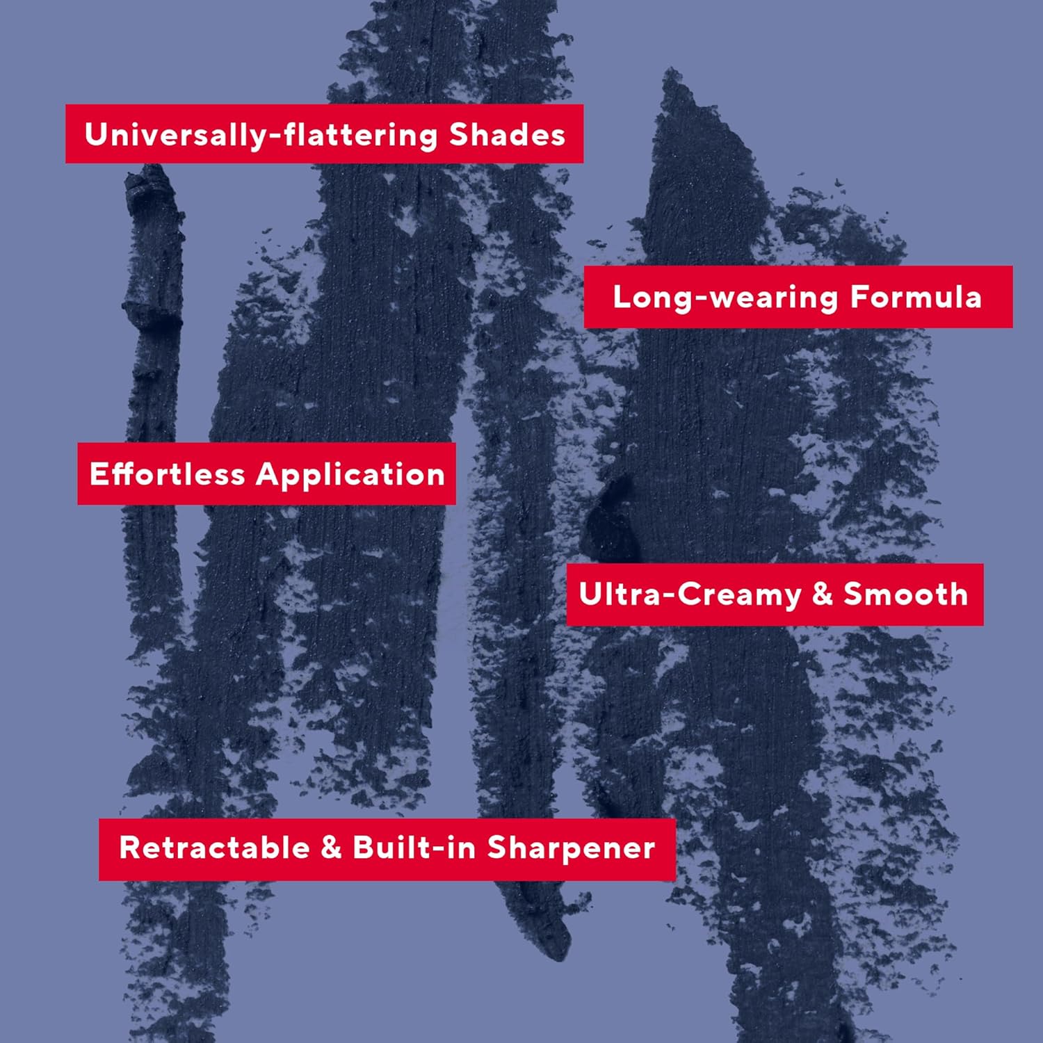 Mirabella Retractable Eye Definer Gel Eyeliner Pencil, Richly Pigmented Color Eyeliner Offers All-Day Wear for Precise and Sultry Looks with Hydrating Antioxidants Vitamin E and C, Twig