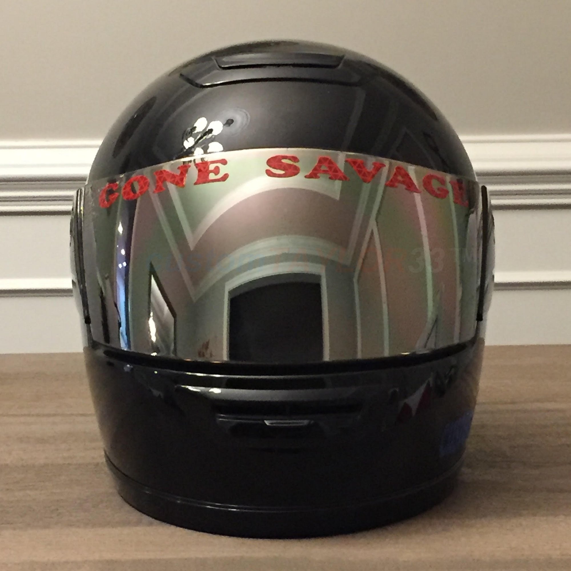 custom reflective motorcycle helmet Amazon.com: customTAYLOR33 Custom Text High Intensity Grade Reflective  Decals for Helmet Visors (Many Color Options, Sold as Pair) : Automotive