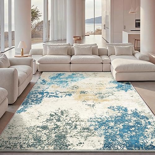 Miniatura 7 de Carvapet Alfombra de entrada, alfombra lavable de 3 x 5 para interiores, antideslizante, moderna, pequeña, ultrafina, de 36 x 60 pulgadas, elegante