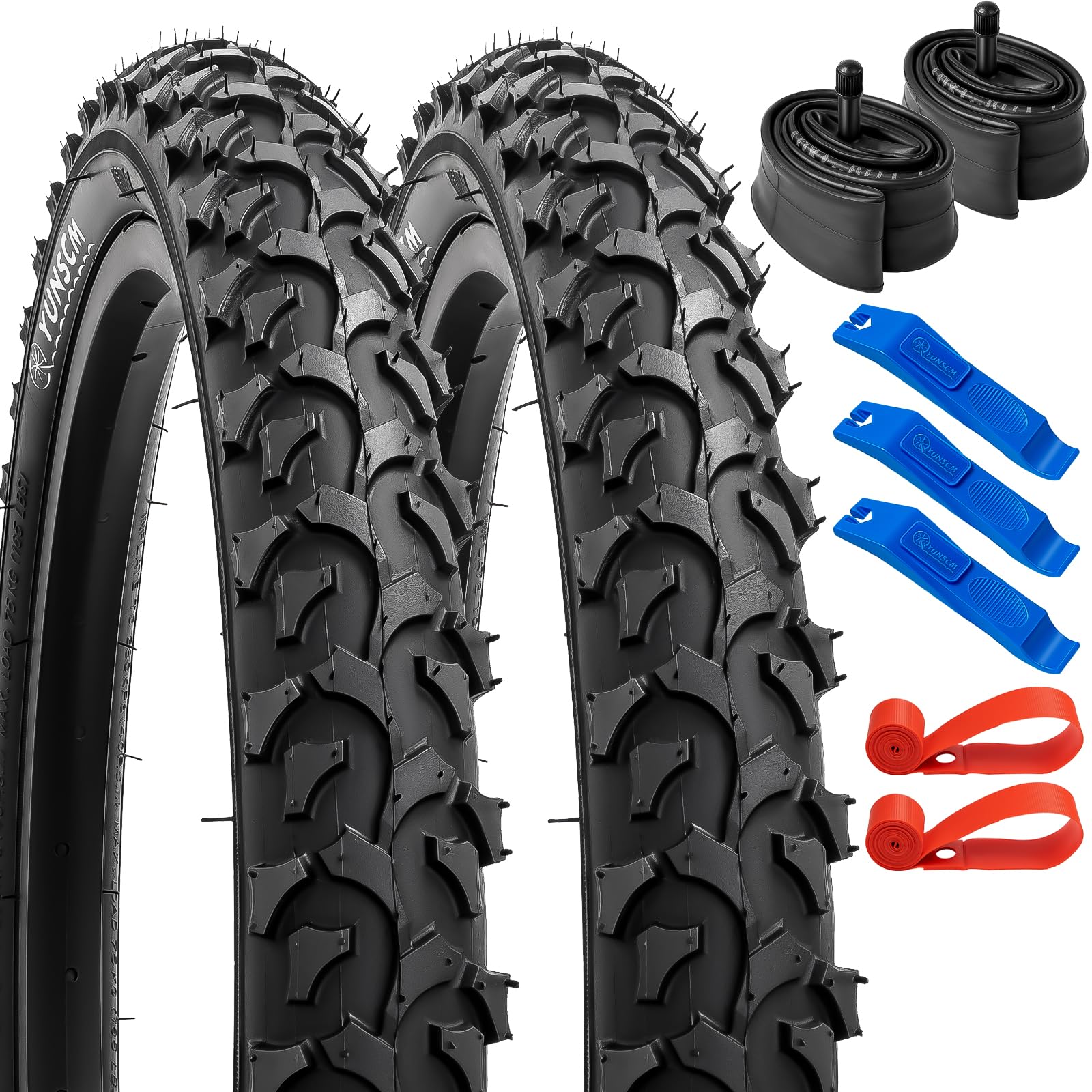 Buy YunSCM 30TPI Foldable 16 inch Bike Tyres 16x2.125 ETRTO 57305 and Bike Inner Tubes 16x1.75/