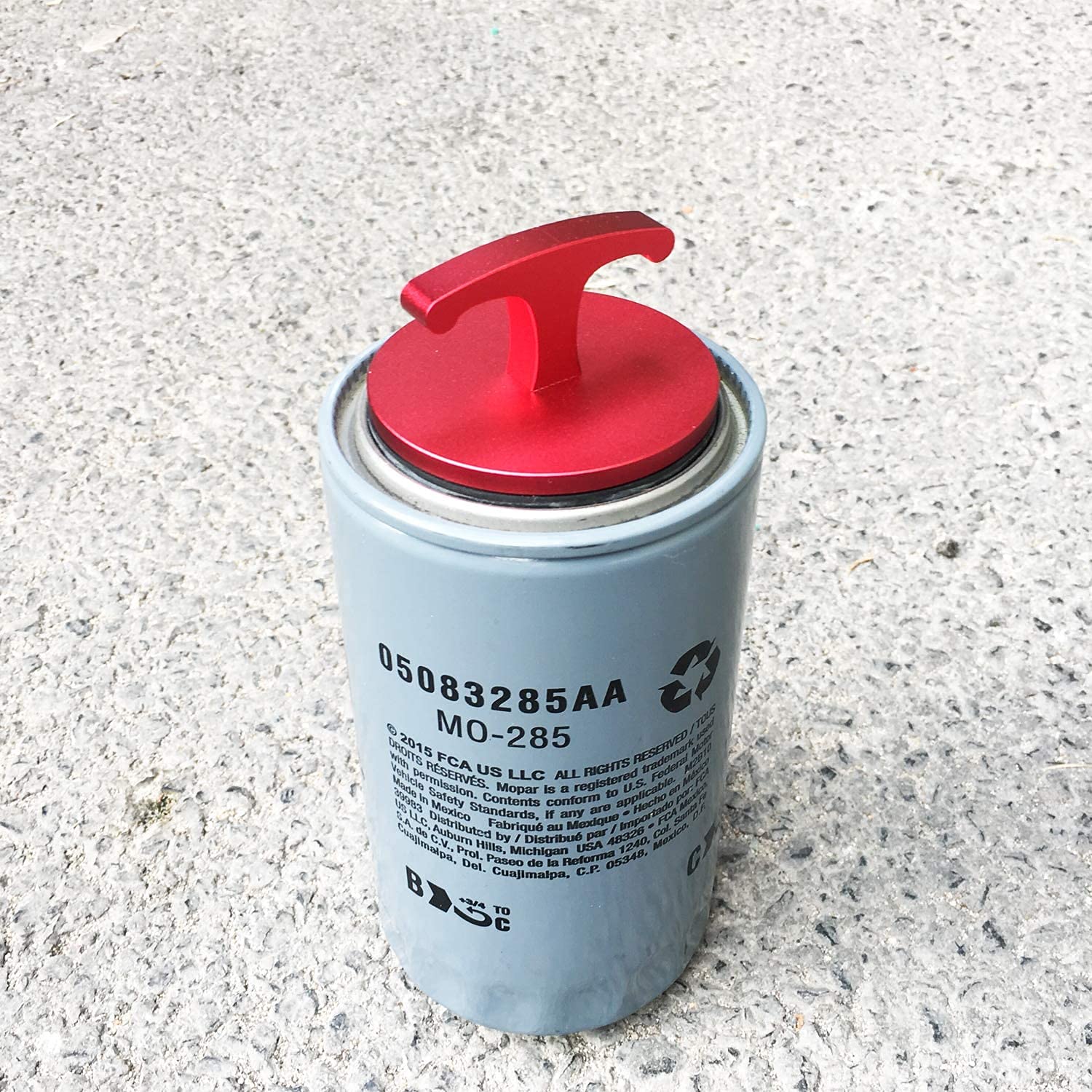 hongyuBO Aluminum Alloy-Oil Filter Plug Tool?05083285AA MO285 Oil Filter Plug Cap Off Tool for Dodge Ram Turbo Diesel 5.9L 6.7L Cummins -Red