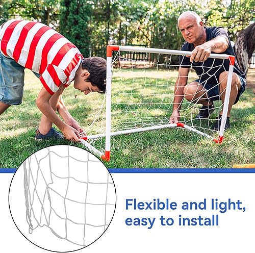 Miniatura 4 de Red de portería de fútbol, 3.9 x 2.6 ft de repuesto para portería de fútbol, red de fútbol al aire libre, patio trasero, porterías de fútbol, redes