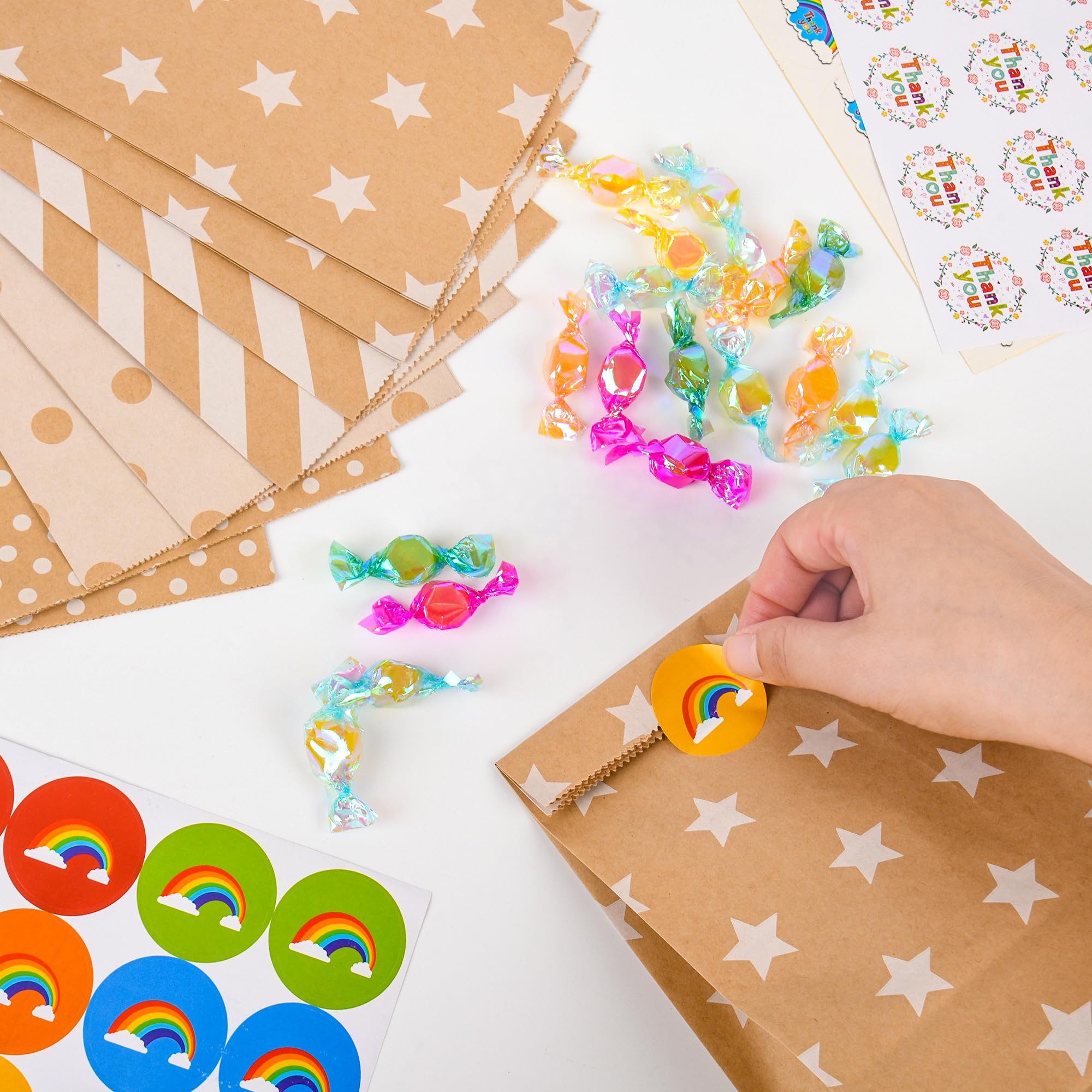 Sacchetti Regalo 24Pz Sacchettini Compleanno Bambini,Buste Regalo Sacchetti d