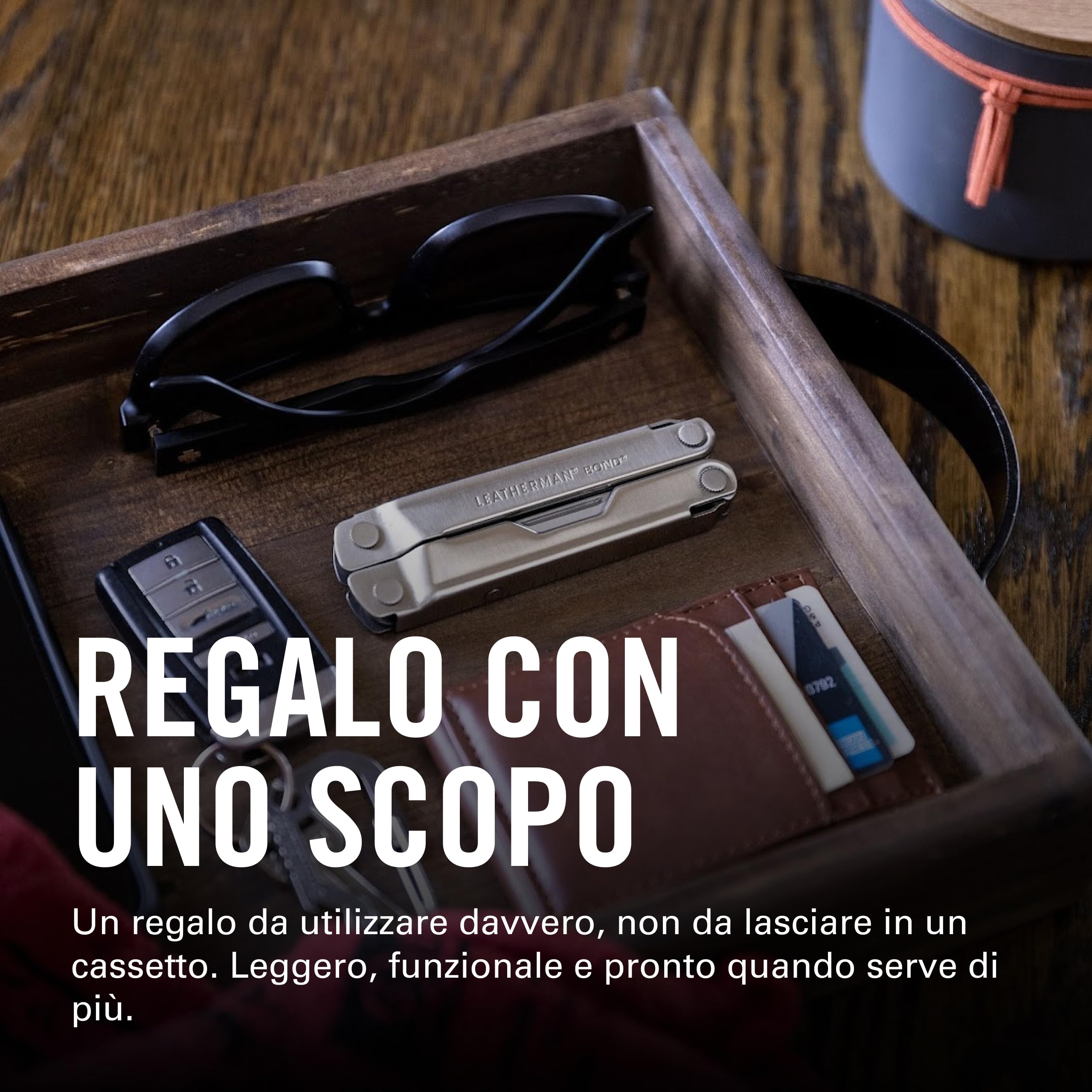 Leatherman Bond Multiutensile - 14 Strumenti per l'Outdoor e il Campeggio - Acciaio Inossidabile