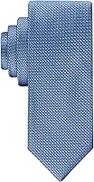 Calvin Klein Men's Gingham Pattern Necktie - Classic 3" Woven Self-Tie Silk Blend for Formal Wear