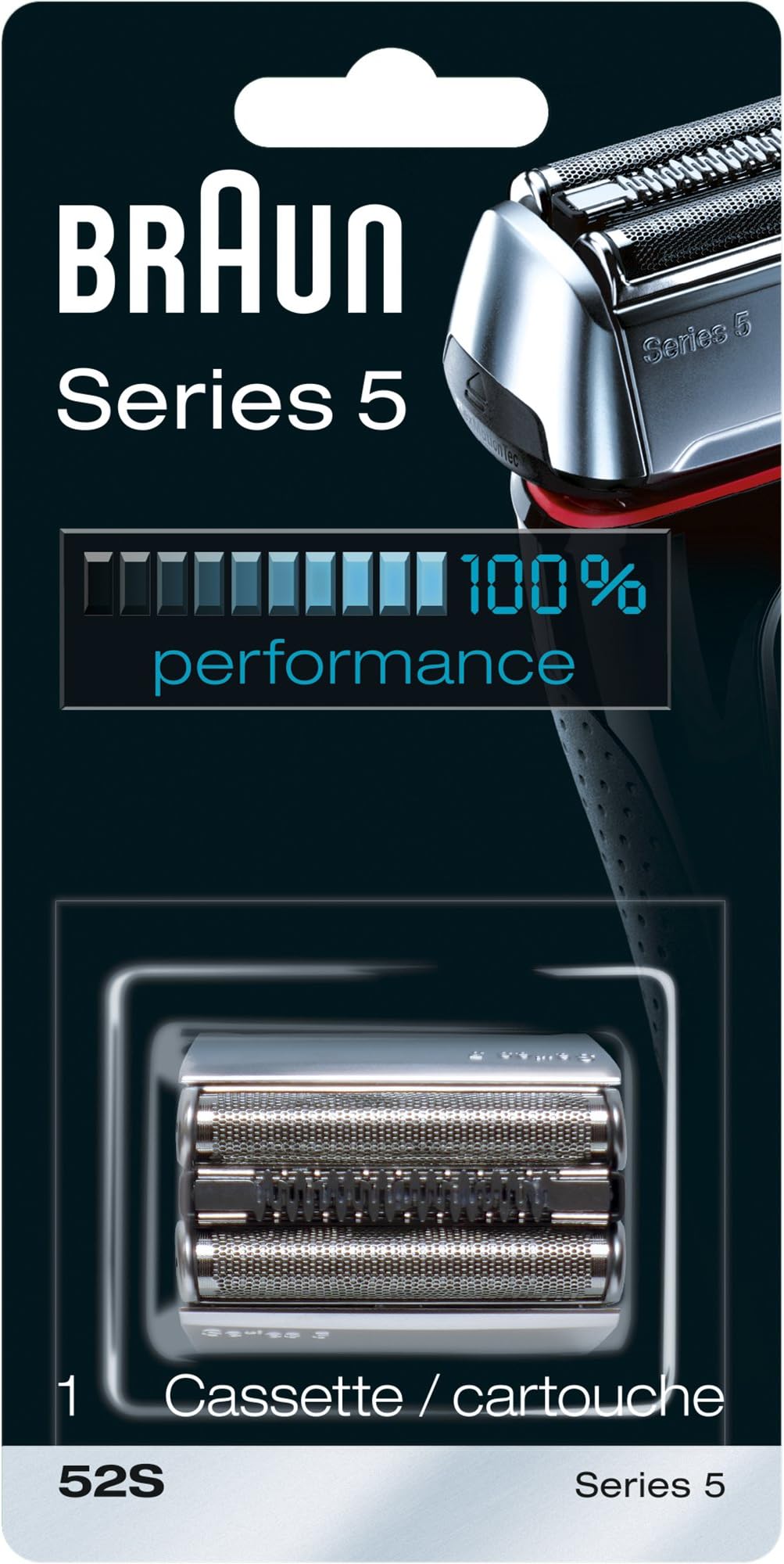 Braun Series 5 Electric Shaver Replacement Head -52S - Compatible with Electric Razors 5090/5190cc, 5040/5140s, 5030s, 5147s, 5145s, 5195cc, 5197cc