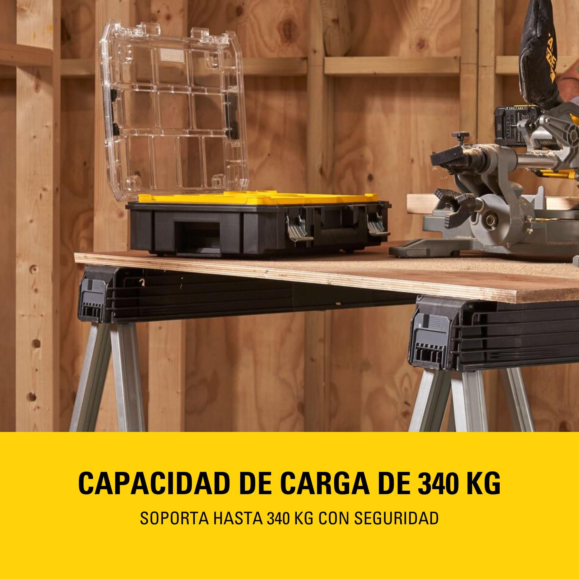 STANLEY Caballetes Metálicos Plegables 340Kg Par 1-97-475