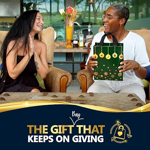 Miniatura 144 de Nush Nush Bolsas de regalo doradas extragrandes – Juego de 12 bolsas de regalo reutilizables extra grandes con asas – Bolsas de regalo XL perfectas