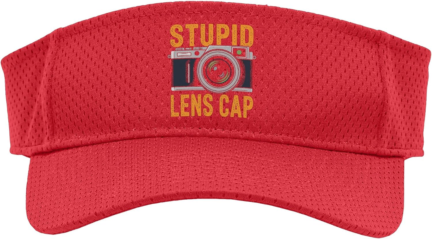 Stupid Lens Cap - Funny Photographer Camera Sport Sun Visor