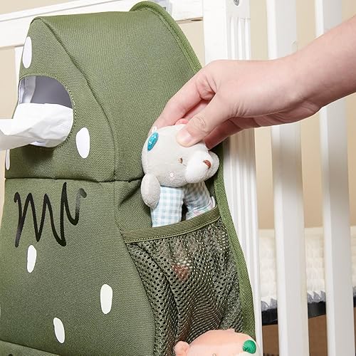Miniatura 2 de SUNEVNO - Organizador colgante de pañales para bebé, apilador de pañales, organizador de bolsa de almacenamiento clasificada para cambiador, cuna,