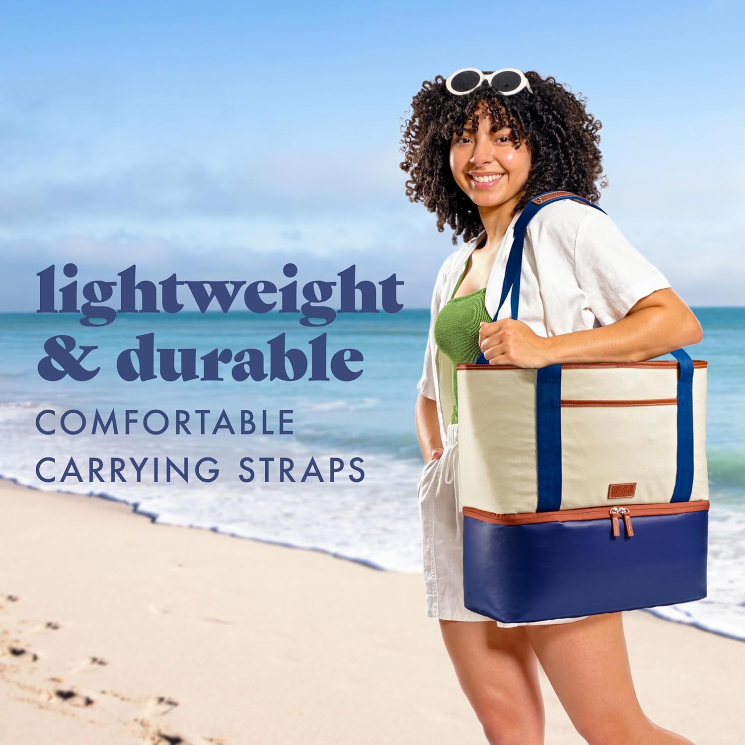 Fit & Fresh Beach & Boat Cooler Collection – Insulated, Leakproof, Water-Resistant Totes & Lunch Bags for Summer, Pool & Travel