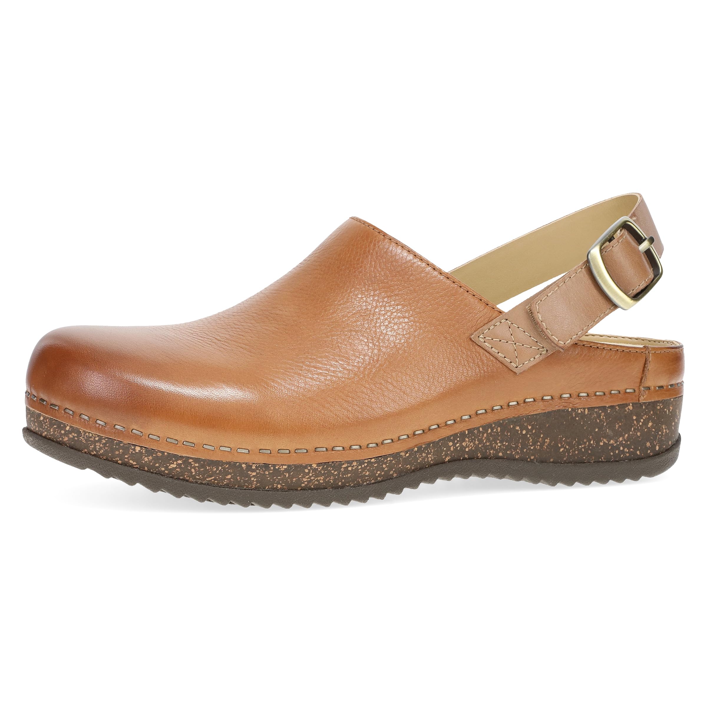 Dansko Women's Merrin Sling-Back Mule Clog-Dual Density Cork/EVA Midsole and Lightweight Rubber Outsole Provide Durable and Comfortable Ride on Patented Stapled Construction
