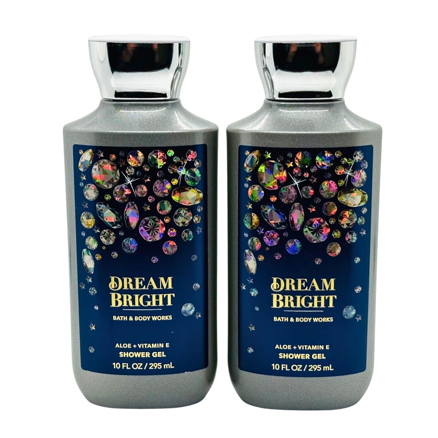 Bath & Body Works Shea + Vitamin E Shower Gel, Set of 2, 10oz Each (Dream Bright)