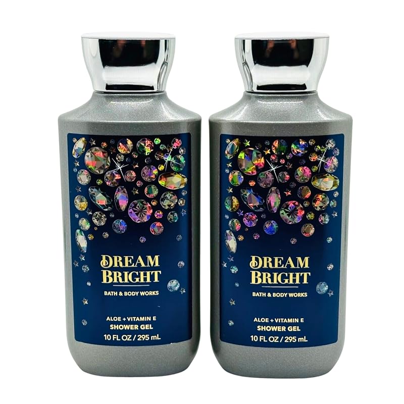 Bath & Body Works Gel de Banho Shea + Vitamina E Dream Bright, Pacote com 2 de 295 mL cada