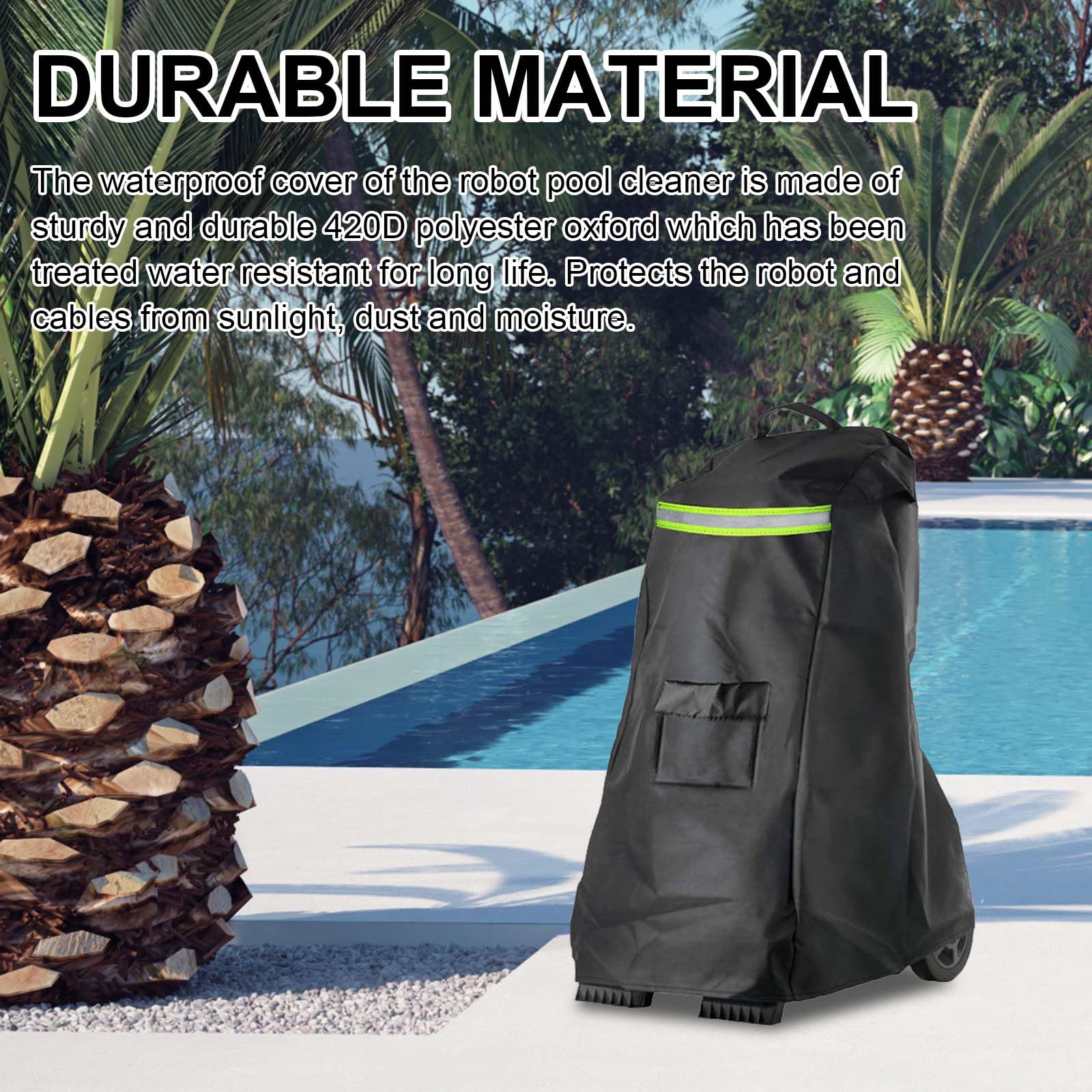 Cubierta para Robot De Piscina, Cubierta para Robot Dolphin Limpiador Automático De Piscinas para Caddy Cubierta Protectora 420D Resistente A Los Rayos UV Impermeable A Prueba