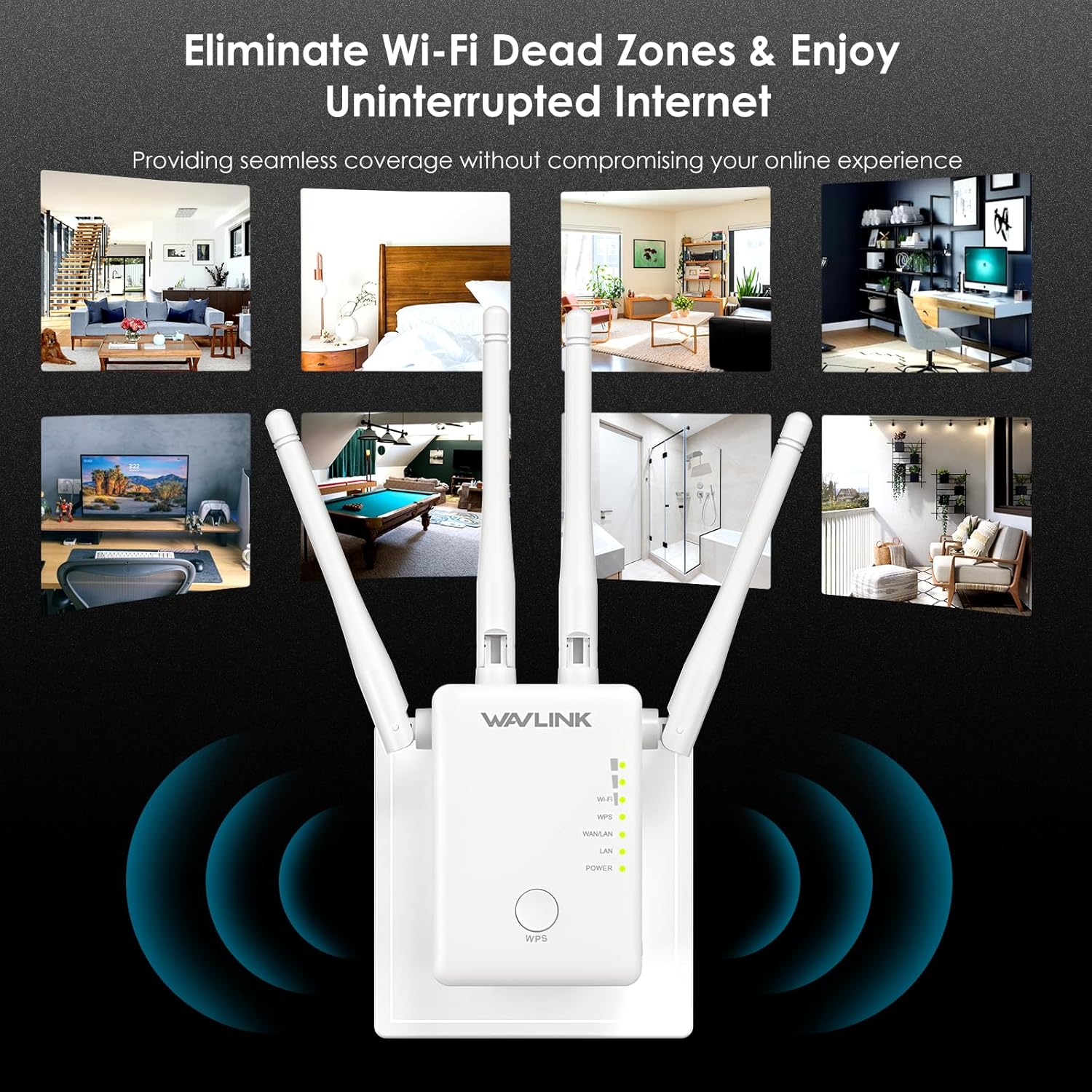 AC1200 Dual Band WiFi Extender