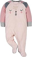 Vista 2 de Gerber Sleep 'N Play - Paquete de 4 enterizos con pies para niñas bebés