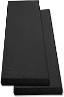 Vista 1 de Panel acústico negro Fibra de vidrio paquete de 2 Panel profesional de absorción de sonido Panel decorativo a prueba de sonido Panel