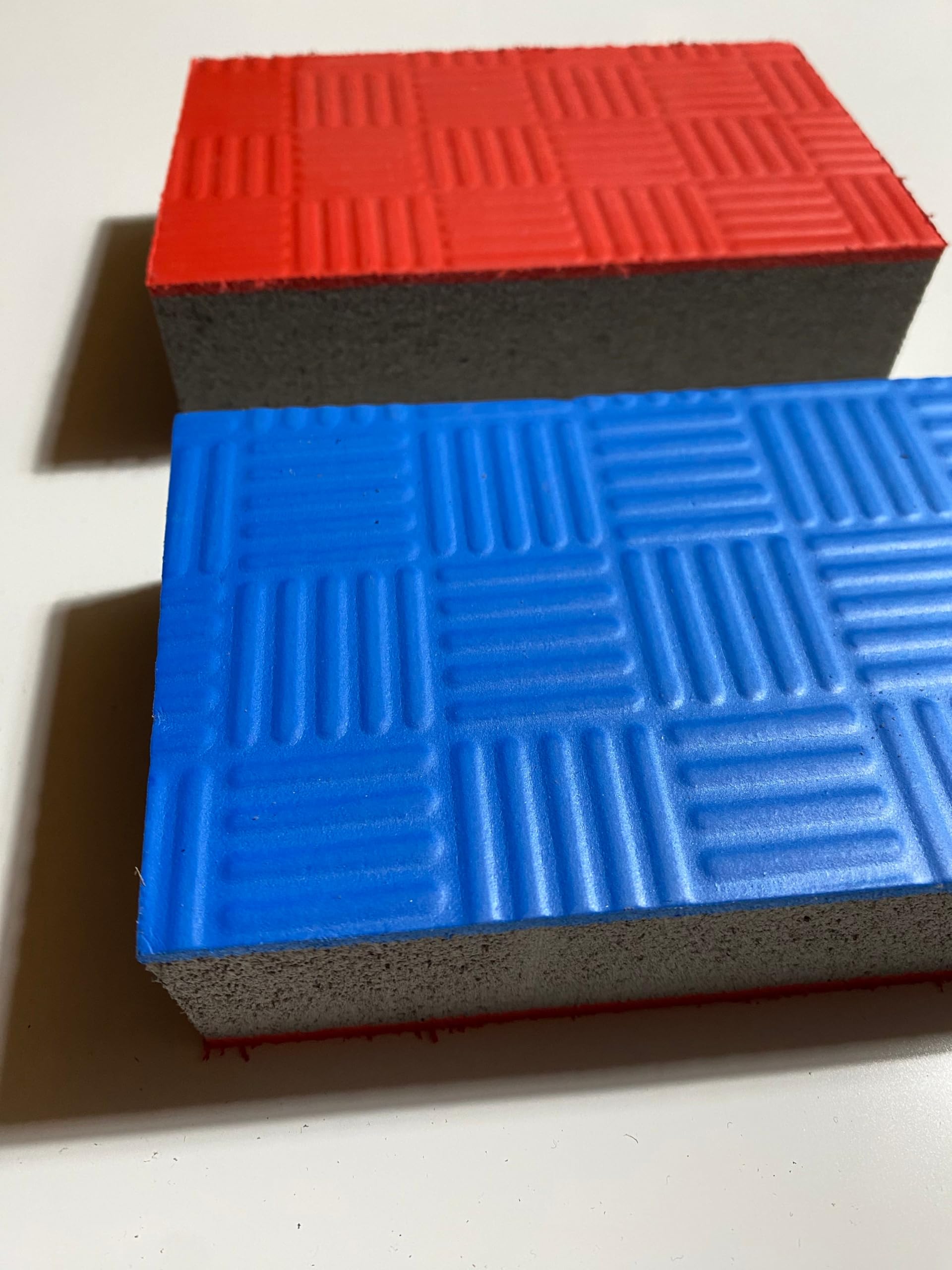 Kampfsportmatte rot-blau - 100 x 100 x 4 cm - Verzahnte Ränder - Wendematte, Trainingsmatte - Judo, Karate, Ju-Jutsu, Taekwondo