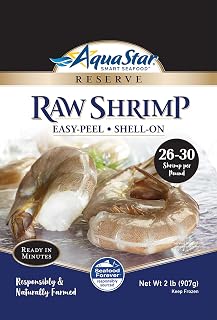 Aqua Star, Raw, Easy-Peel, Shell-on Shrimp, 26-30 Count , 2 lb (Frozen)
