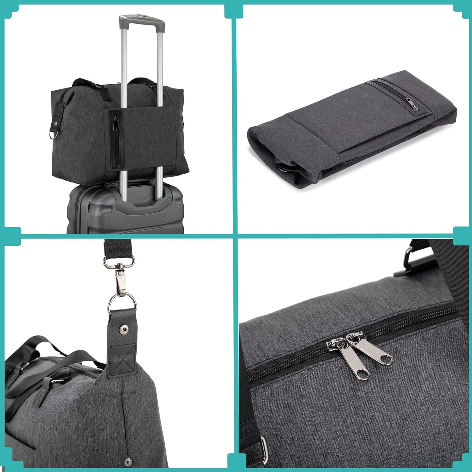 Review silvatrip Travel Tote Bag with Luggage Sleeve Underseat Carry