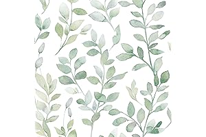 Eucalyptus Wallpaper Peel and Stick - MelunMer Leaf Wallpaper