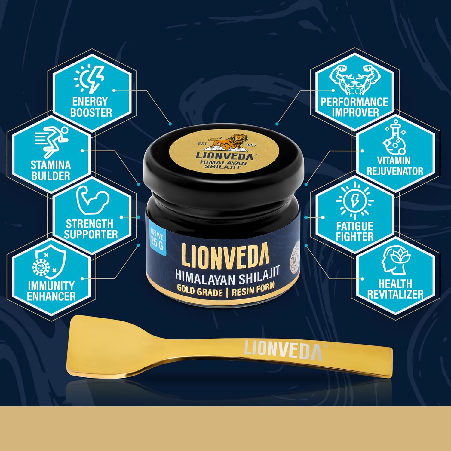 Lyonweeda 50 grams of original Himalayan Shiljit resin (certified gold grade) for men, gym, stamina, energy and better health. 100% pure Shiljit/Shiljeet Liquid (2 x 25G = 50G (pack of 2)) Lyonweeda 50 grams of original Himalayan Shiljit resin (certified gold grade) for men, gym, stamina, energy and better health. 100% pure Shiljit/Shiljeet Liquid (2 x 25G = 50G (pack of 2))