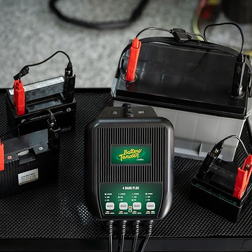 Miniatura 7 de Battery Tender Plus - Cargador multibanco de 4 bancos, 5 amperios (1.25 amperios por banco), cargador y mantenedor inteligente de batería múltiple