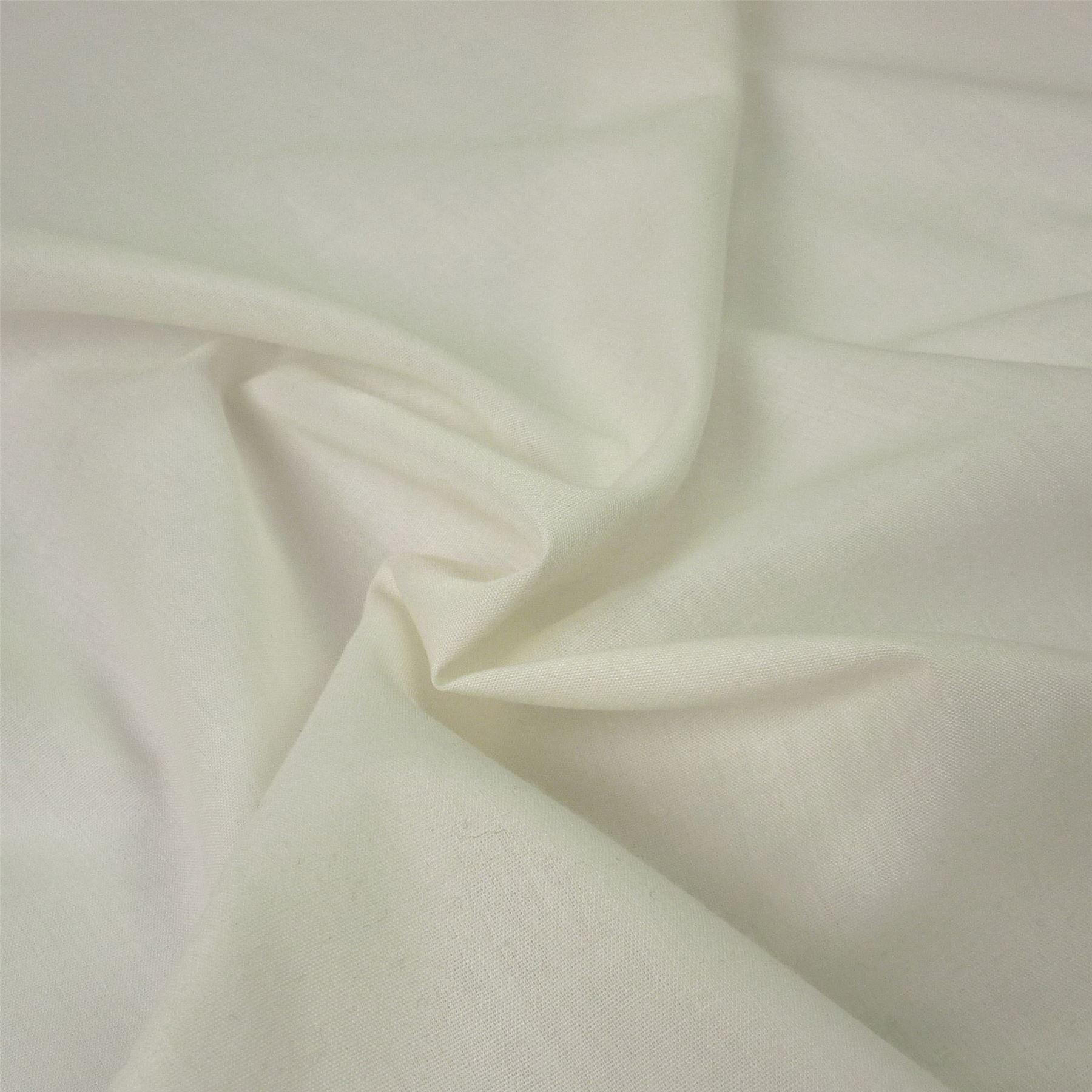 Nortex Mill Ivory Double Width (94") Polycotton Sheeting Fabric (Per Metre)
