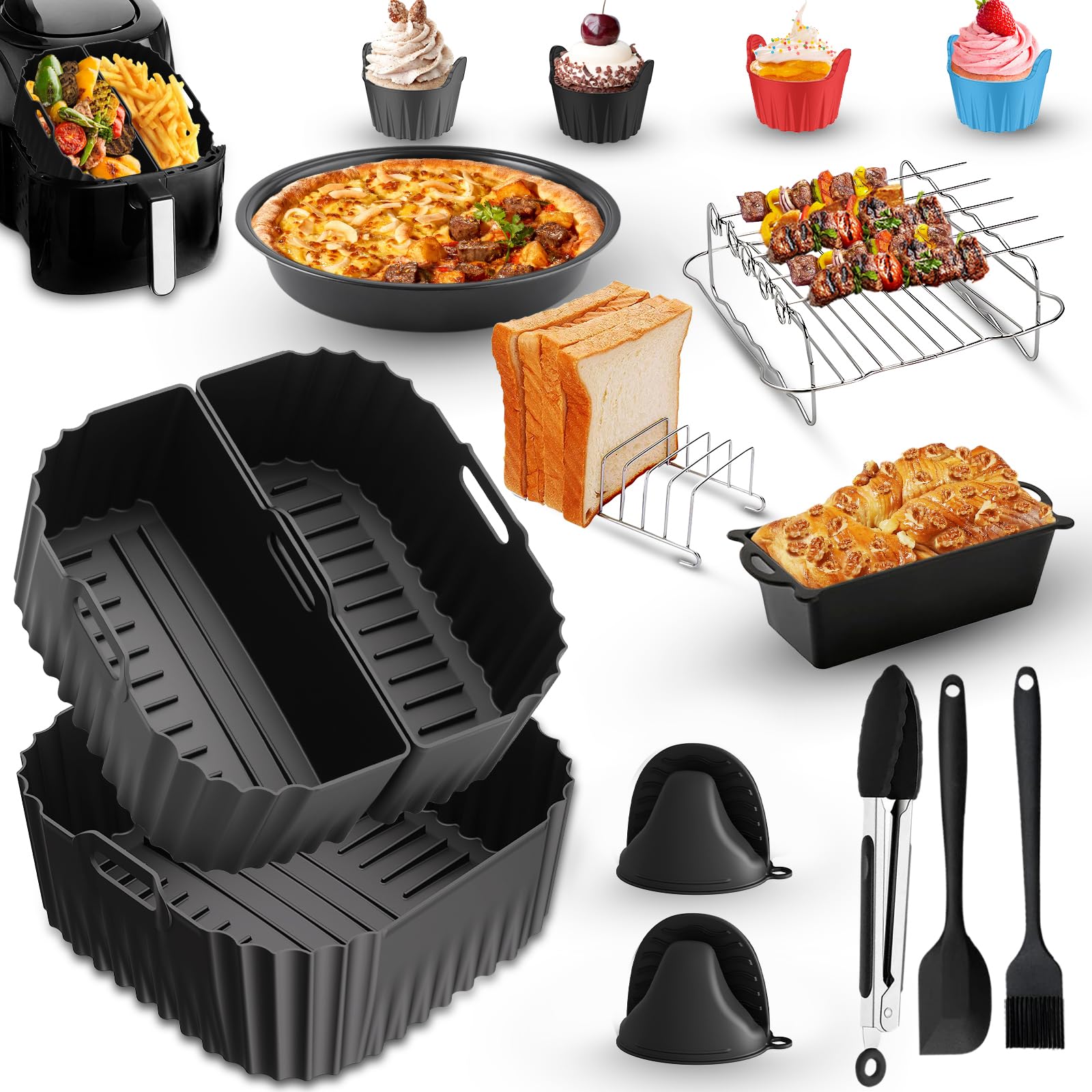 Accessoires Air Fryer pour Russell Hobbs XXL 8L/8,3L, 21 Pièces