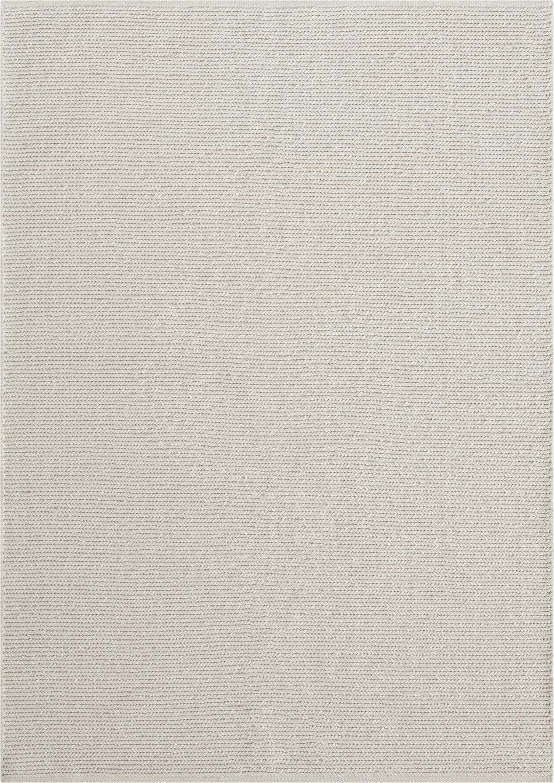 the carpet Premium Wool - Alfombra Tejida a Mano de Lana de Fibra Natural, Elegancia en Estilo escandinavo de Tejido Plano, Crema, 160 x 230 cm