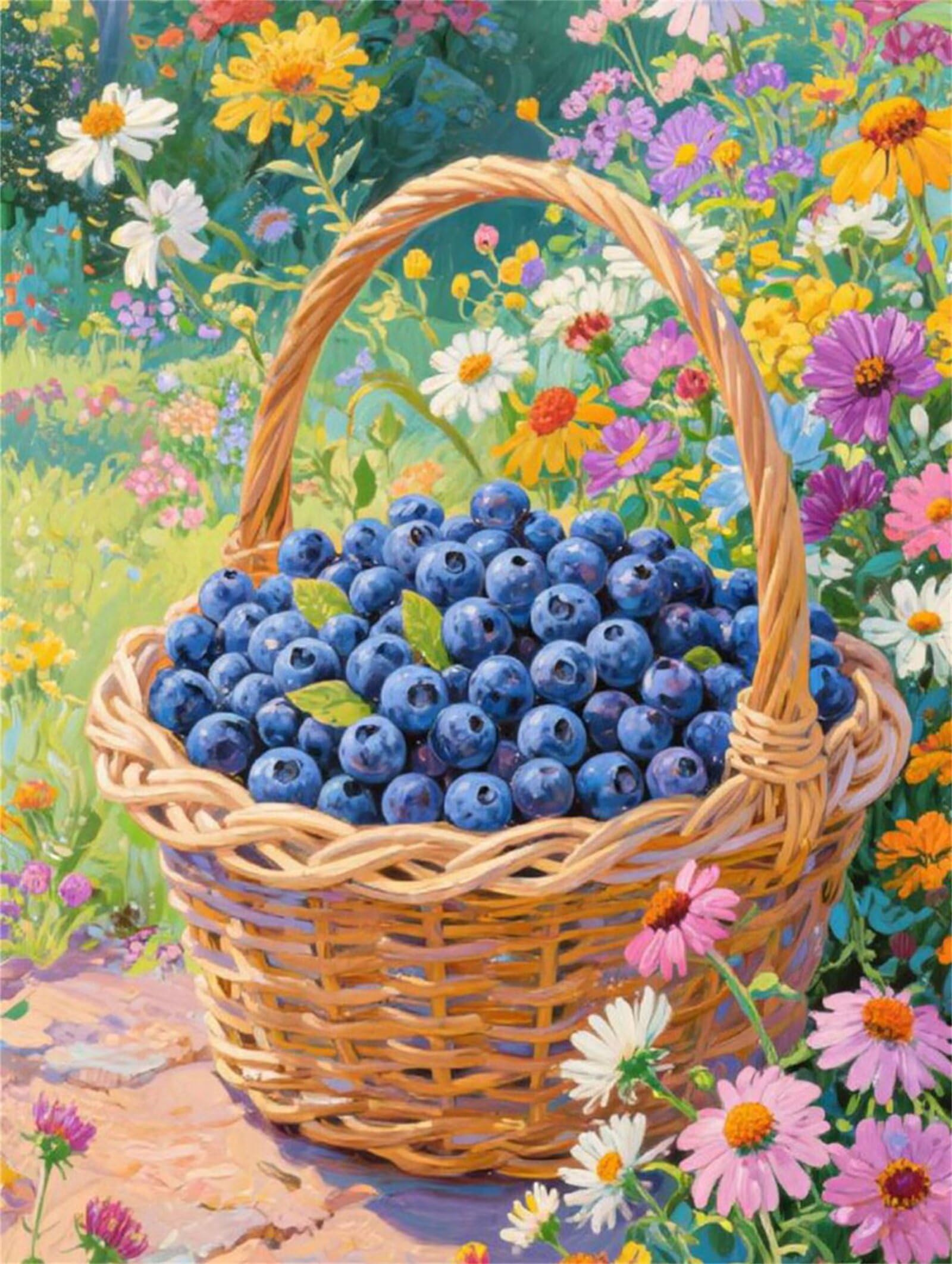Puzzle 1000 pezzi Cestino di mirtilli per Adulti, 75x50cm Puzzle Adulti 1000 pezzi, Giochi Di Puzzle per Tutta La Famiglia, Un Regalo Festivo per Gli Amici in Una Bella Confezione