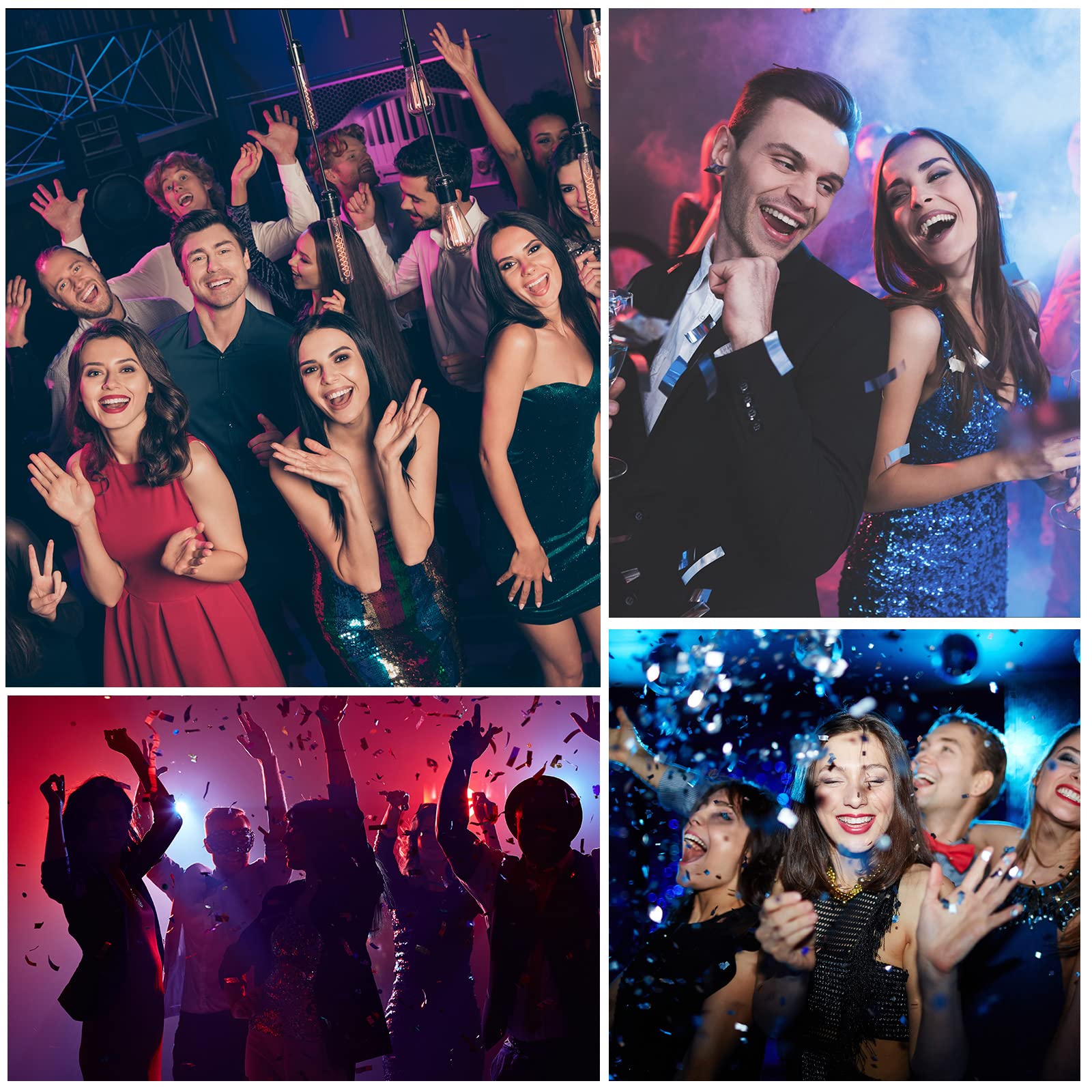 YUANZ 2 Pajarita LED Light Up Pajarita LED Pajarita Ajustable Light Up Pajarita, Novedad Pajarita Party Glowing LED Tie (Azul)