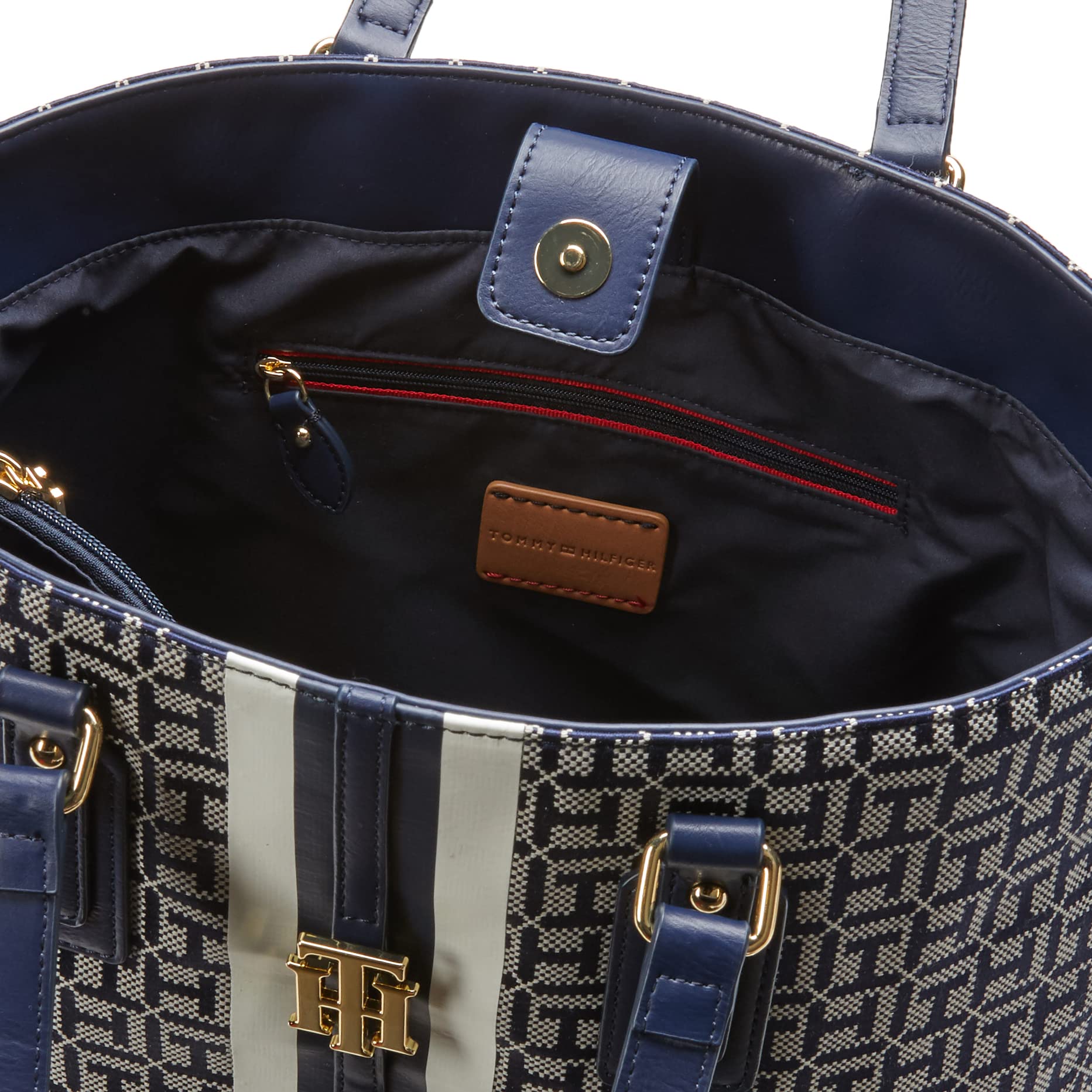 6108 Jaden Plus BACKPACK, Light Stone/Navy Tommy Hilfiger Jaden Plus Tote, Light Stone/Navy | B2B  main image 3