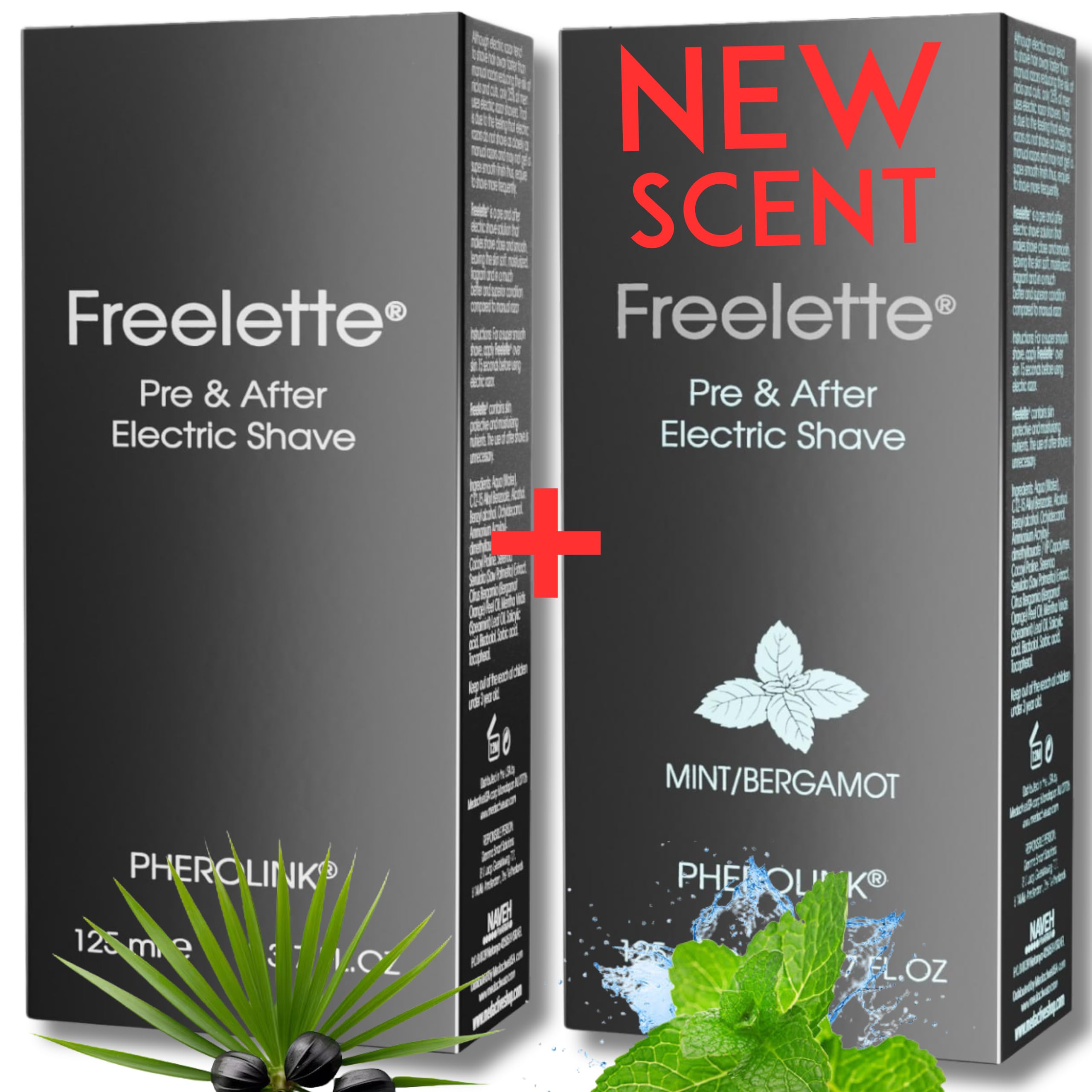 Pre Electric Shave After Shave Lotion Cream - Best For Close Shave Balm - Smooth and Irritation-free 2 Pcs (Original+ Mint/Bergamot)