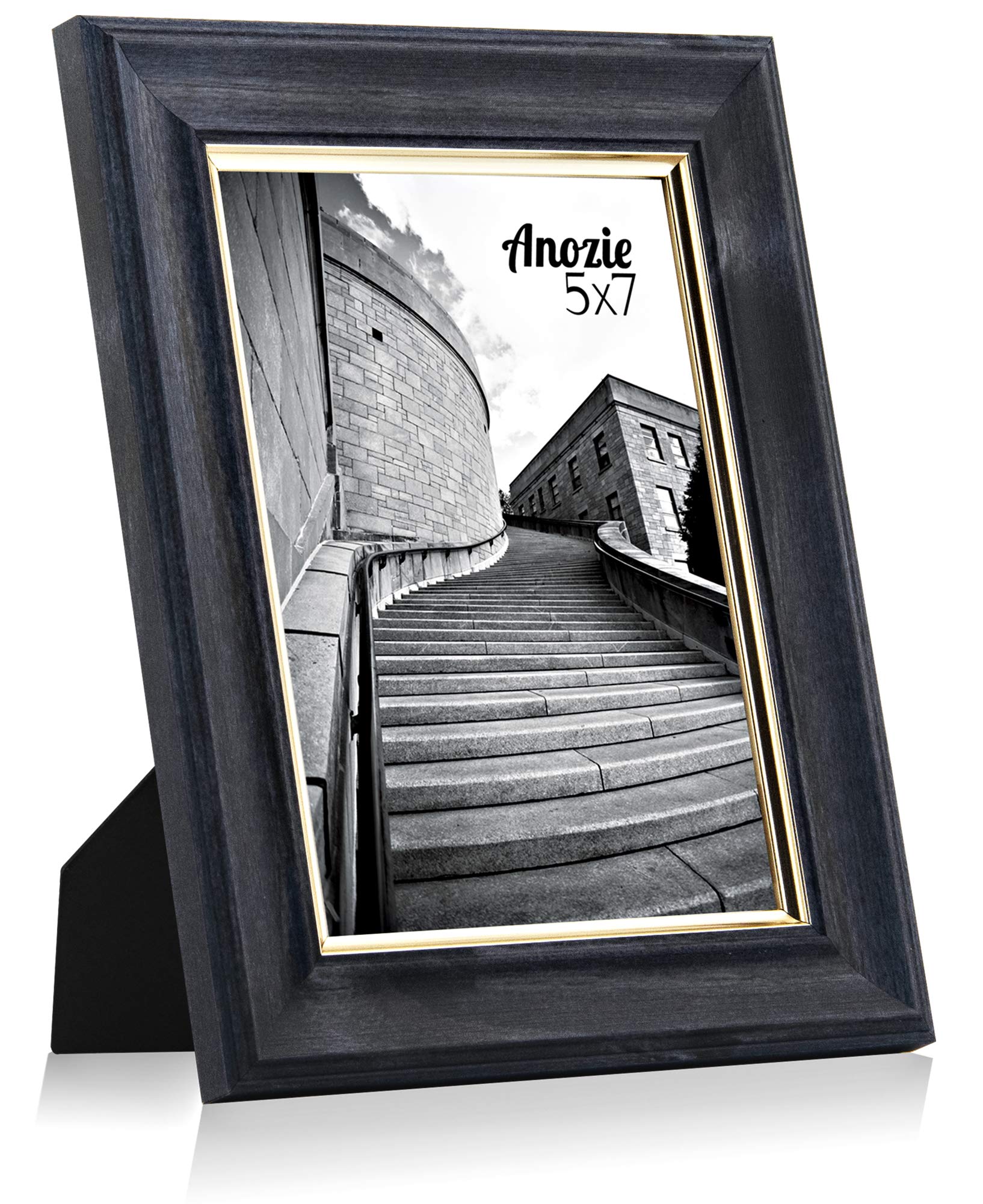 Buy Anozie 5X7 Picture Frames(4 Pack, Graywashed) Elegant Design Photo frame Set with HD Real