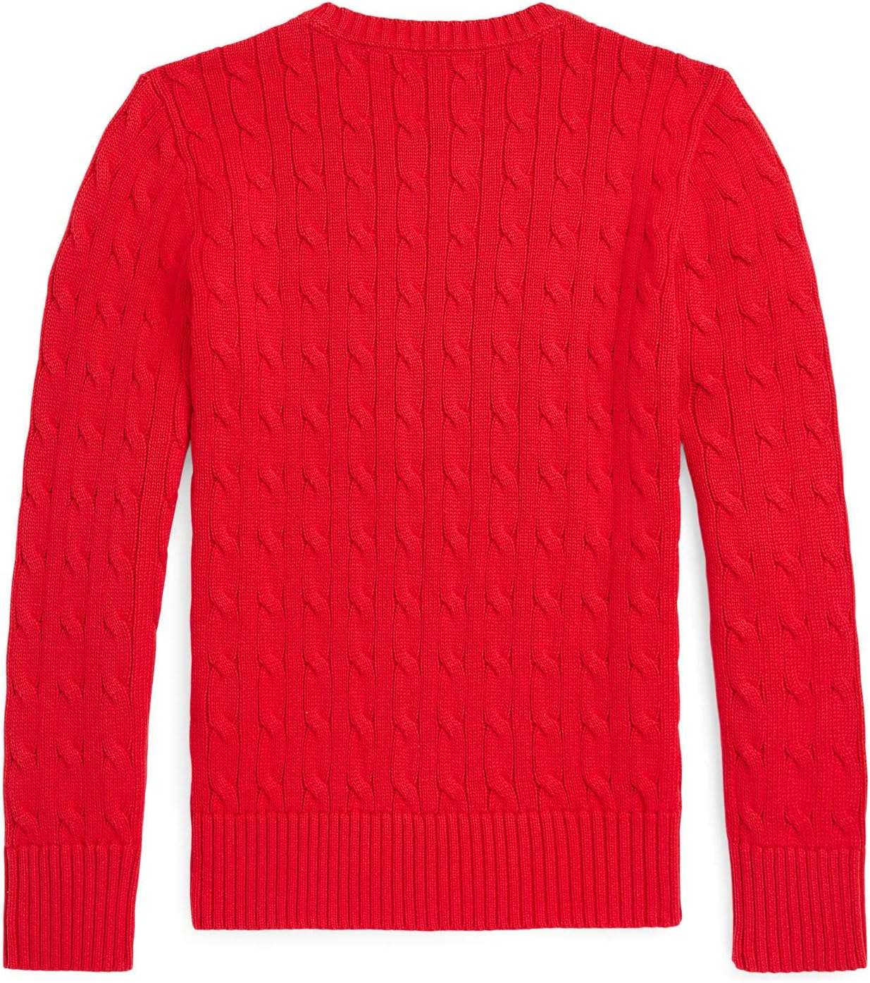 POLO RALPH LAUREN Boys Cotton Cable Knit Pullover Sweater Size 18-20 (XL) Red