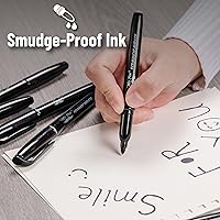 Vista 6 de Mr. Pen- Permanent Markers, 12 Pack, Black, Fine Tip, Black Markers, Fine Tip Markers