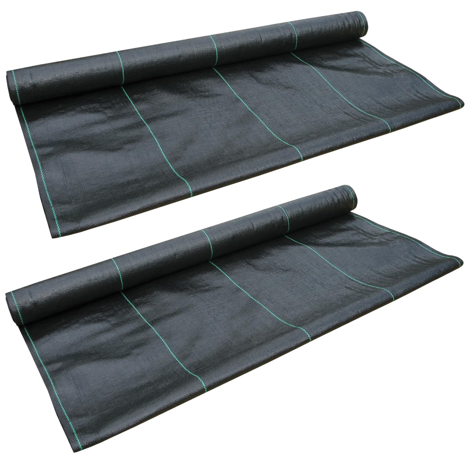 Unkrautvlies für Garten 2x1m x 50m, Unkrautfolie 100g/m2, Drainagevlies Garten, Gartenvlies wasserdurchlässig, Unkrautgewebe Garten, Unterbodengewebe, Bodengewebe, Unkrautflies für Garten