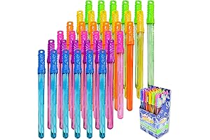 Maxx Bubbles 24-Pack Bubble Wands: Giant Summertime Fun for Kids