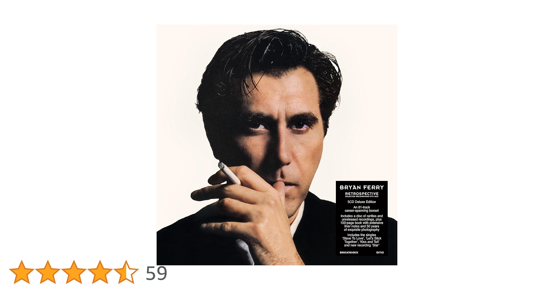 洋楽 BRYAN FERRY RETROSPECTIVE 5CD Boxset Bryan Ferry - Retrospective: Selected Recordings 1973-2023