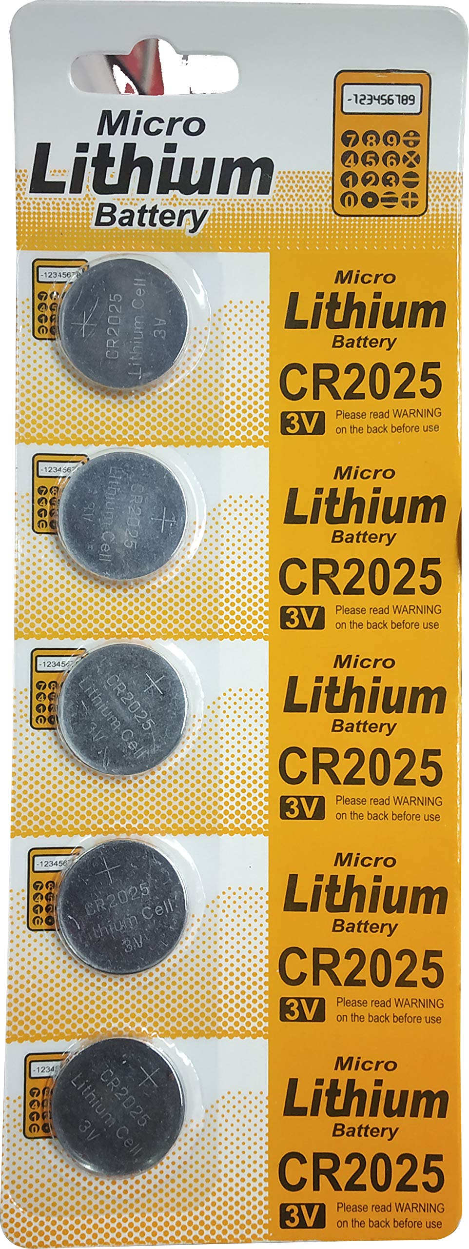 Lithium CR2025 Coin Type 3V Micro Lithium Cell (5 Pieces Battery)-image-9