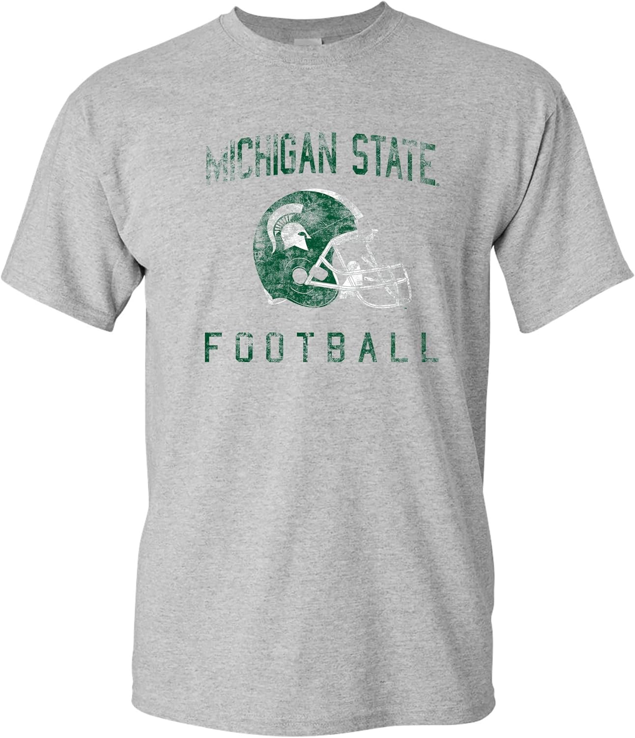 NCAA Faded Football Helmet, Team Color T Shirt, College, University